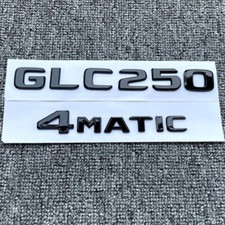 NUOVO PER MERCEDES BENZ GLC250 4MATIC BAGAGLIAIO POSTERIORE NERO LUCIDO DISTINTIVI 2PZ