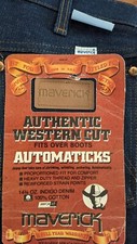 VinTagE 70's MAVERICK BLUE JEANS 30 30 3E94 not bell bottom