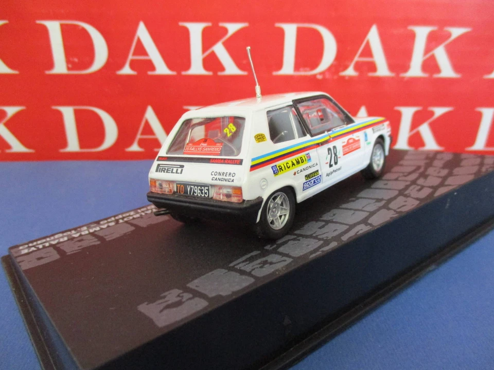 Die cast 1/43 Modellino Auto Talbot Samba Rally Rally Sanremo 1983 G. Del Zoppo - Immagine 3 di 4