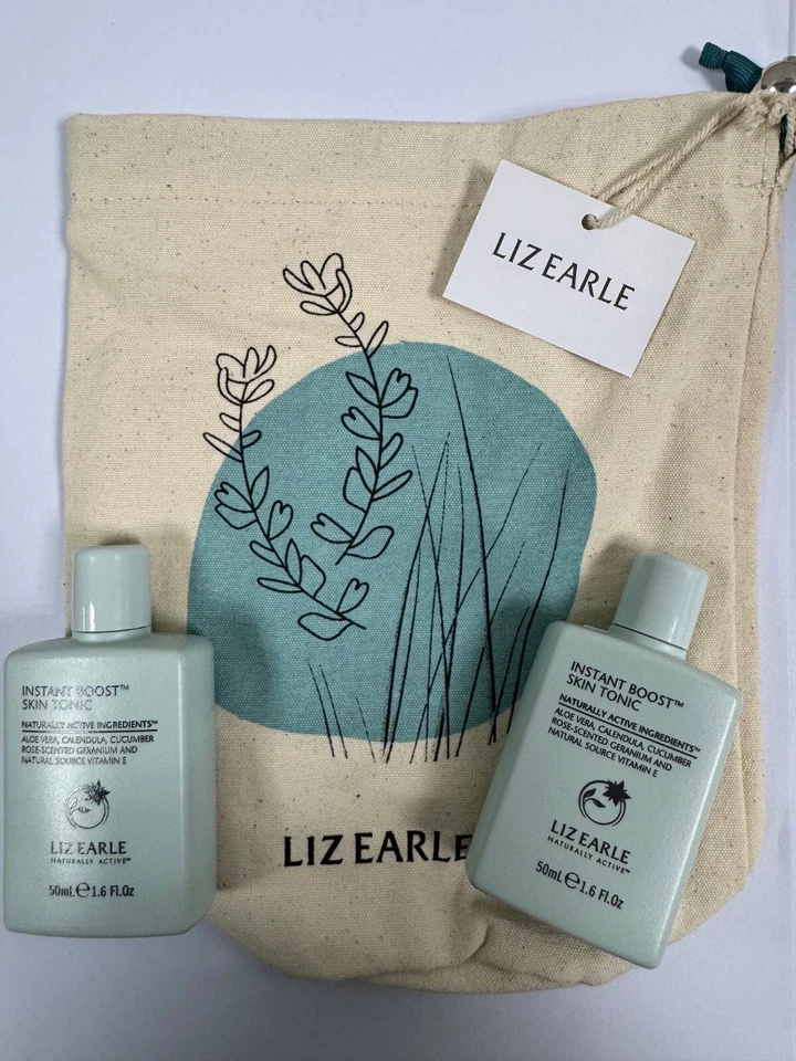 Liz Earle Instant Boost Skin Tonic 100ml + toiletry bag Mothers Day Set