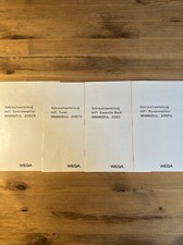 4 Gebrauchsanle. WEGA HiFi Poweramplifier/Cassette-Deck/Tuner/Controlamplifier