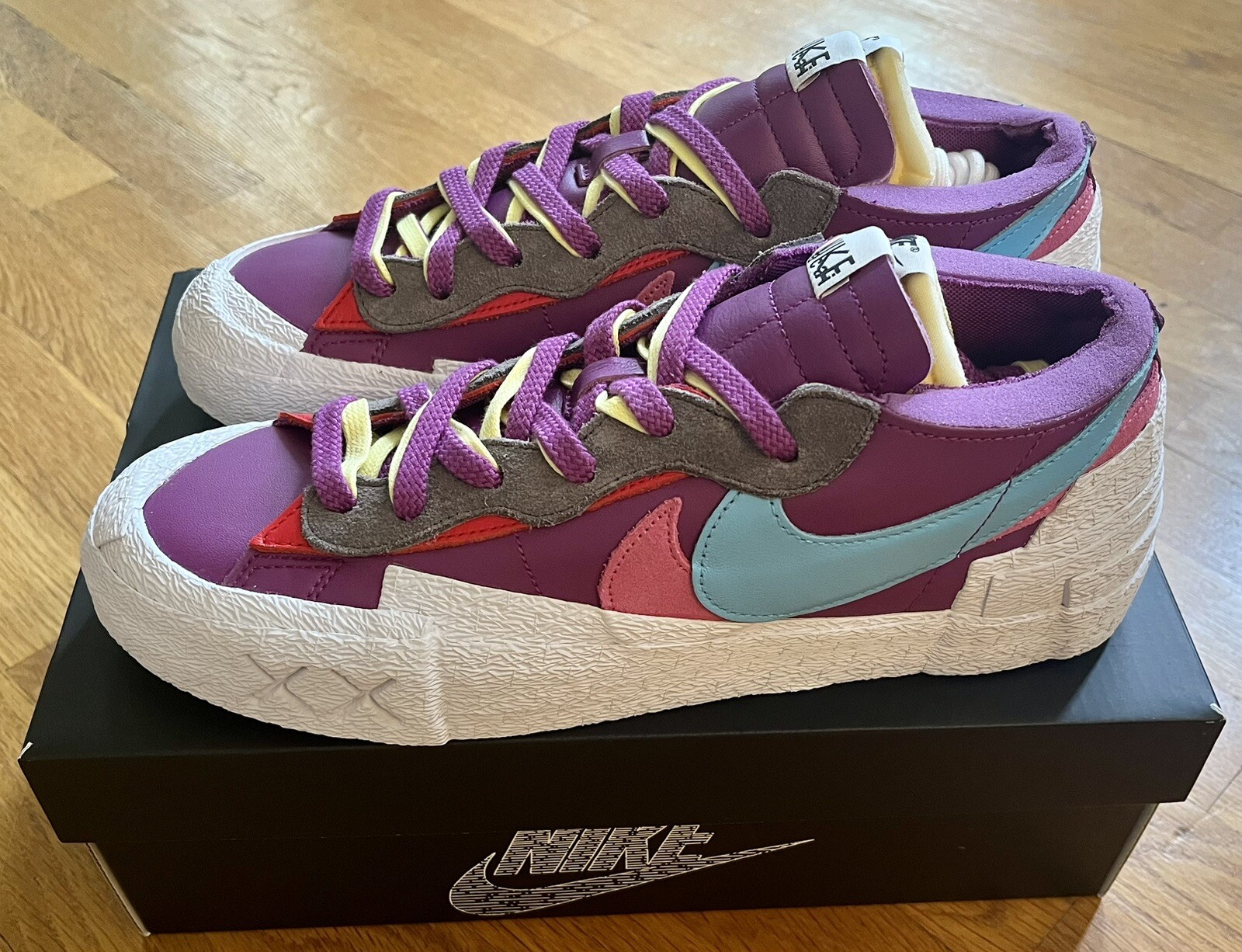 SACAI X NIKE Nike Blazer Low x Sacai x Kaws Viola Crepuscolare Uomo US Taglia 11 5