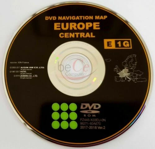 Navigationssoftware & Karten für GPS-Systeme für Toyota auf DVD