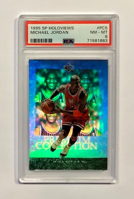 1995-96 Upper Deck SP (Holoviews) #PC5 Michael Jordan (PSA 8 