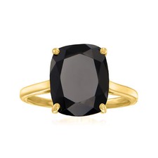Ross-Simons Onyx Ring in 18kt Gold Over Sterling