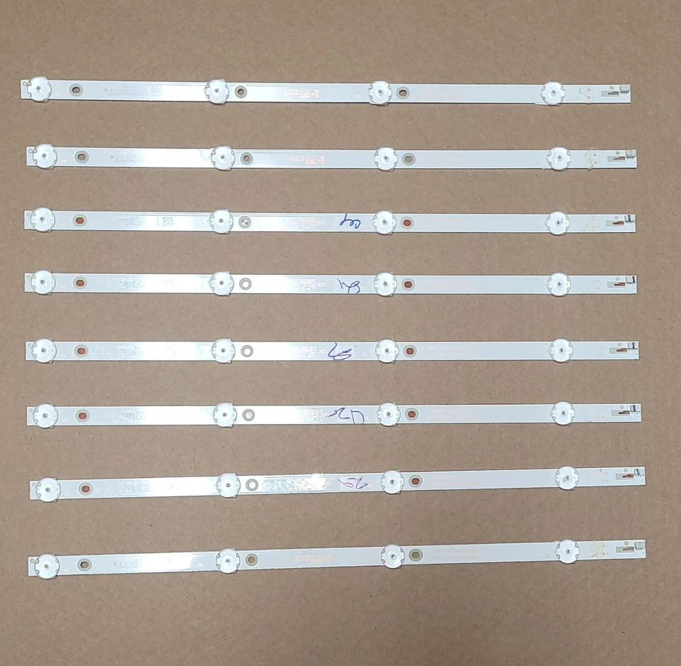 Tiras de retroiluminación LED (8) 43LF621C21 NUEVO Toshiba 4708-K43WDC-A4113N41 Foto 2 de 2