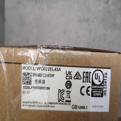 NEW   VFD022EL43A PLC Programmable 3Hp 460V Three Phase Input AC Micro Drive #F1