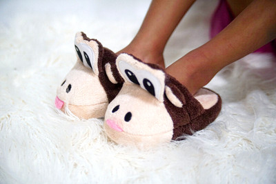 Kids' Monkey Pop-Up Slippers - Cozy Animal Slippers, Multiple Sizes Available
