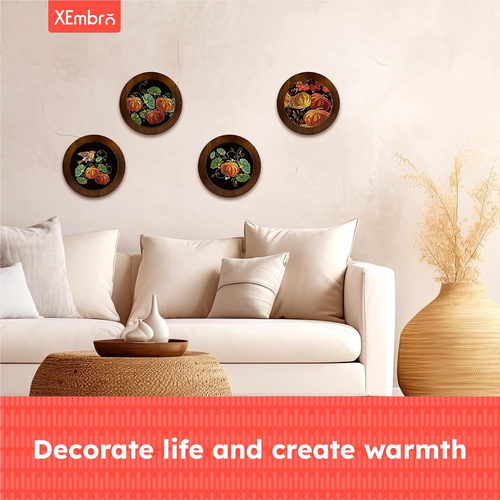 8 Inch Wood Embroidery Hoop Frame, round Wood Embroidery Display with 8 Inch Emb - Picture 5 of 7