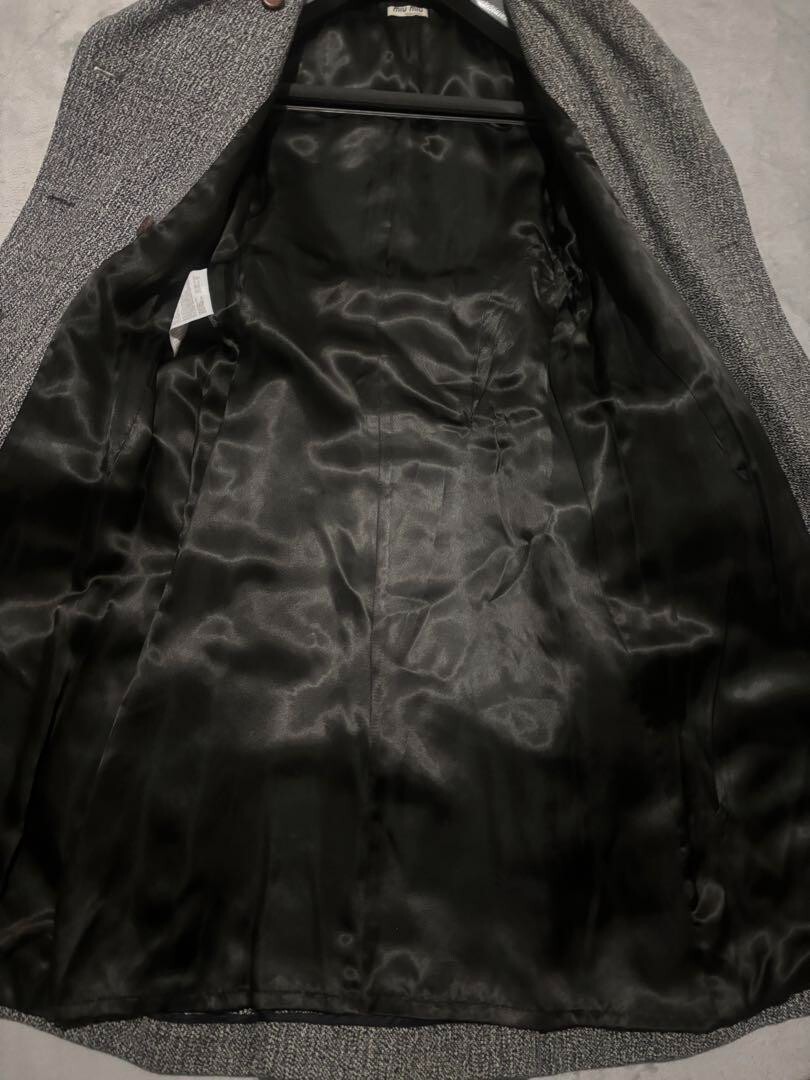 【極上美品】miumiuウール ロングコート　38 Mサイズ 極上美品】miumiuウール ロングコート38 Mサイズ