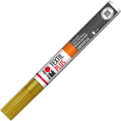 Marabu Textilmarker Textil Painter Plus Metallic Gold Stoffmal Textil Stift neu
