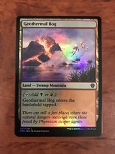 Geothermal Bog Foil MTG Magic the Gathering Card NM Mint Dominaria United DMU