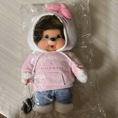 Sanrio x Monchhichi Hello Kitty Collaboration M Size Plush Toy