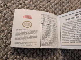 Spider-Man Return of the Sinister Six Manual de instrucciones Folleto Nintendo Nes