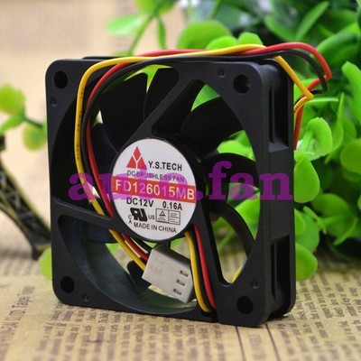For new FD126015MB 12V6015 double   6CM   quiet fan *cc