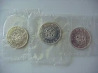 Lot of 3 BU 1964 Canada Silver Dollars