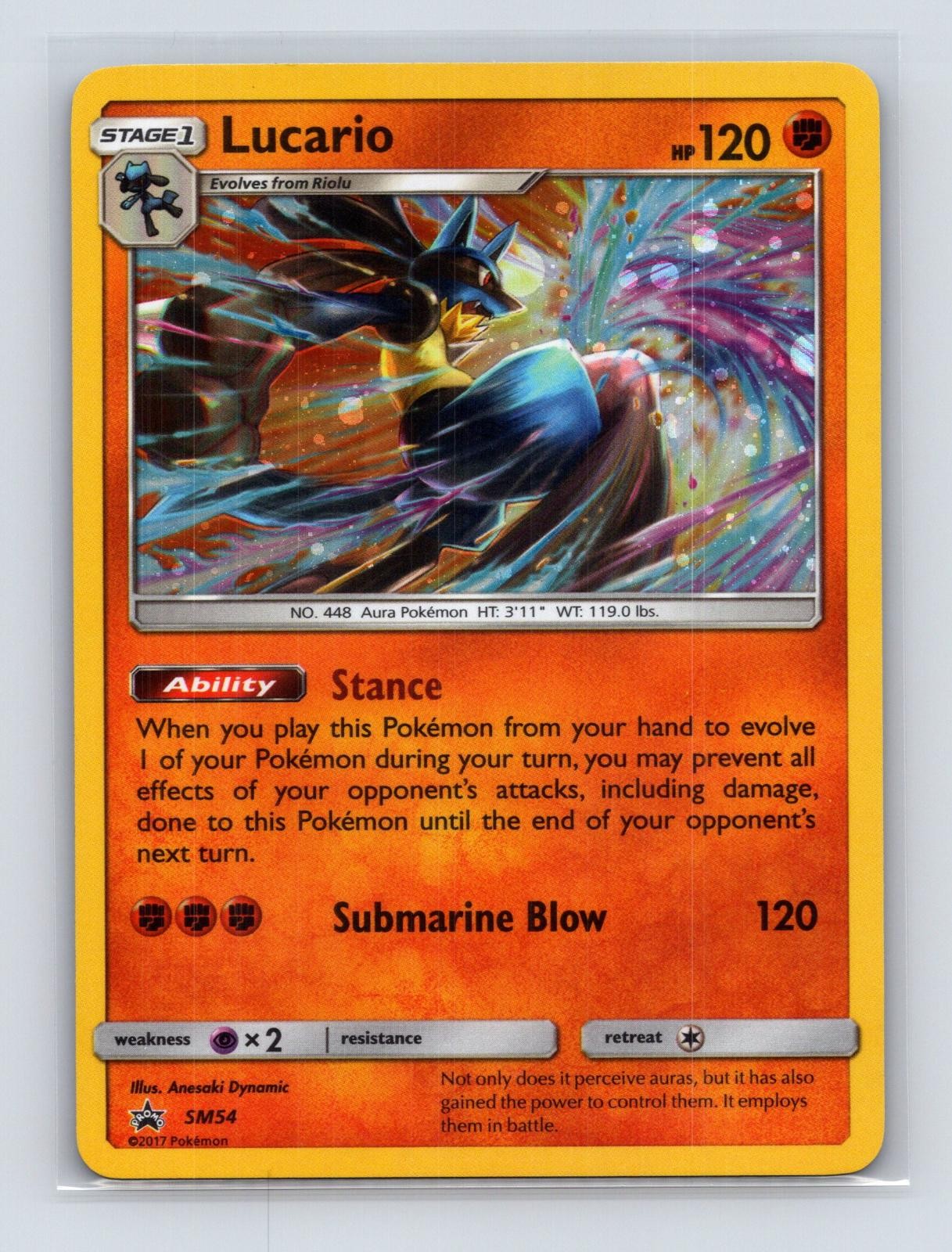 Lucario - SM54 Holo Sun & Moon Promo Promo Near Mint Pokemon