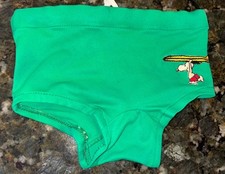 Vintage Peanuts Snoopy Rob Roy Swimsuit Trunks Swim Size 3T Embroidered Green