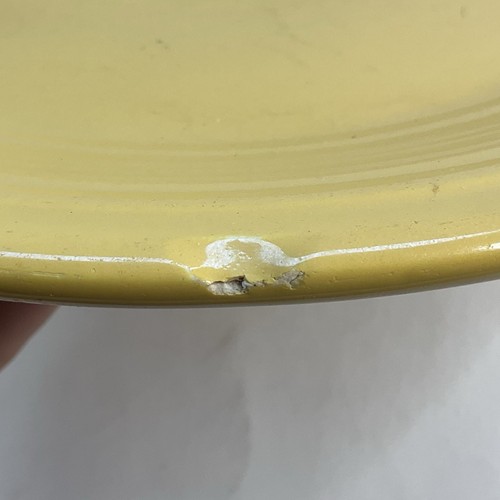 Vintage Original Fiesta Fiestaware 9 1/4” Luncheon Plate Yellow Made in USA - Picture 6 of 11