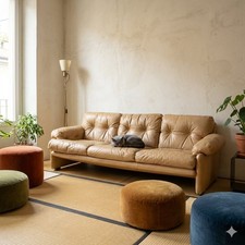 C&B Coronado Sofa Vintage Design Tobia Scarpa Italy 1970s-1980s Original