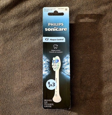 Philips Sonicare C2 Optional Plaque Control Replacement Brush Heads 3 Pk 