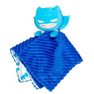 DC Comics the Batman Lovey Security Blanket, Soft Huggable Dark Knight Plush Lov
