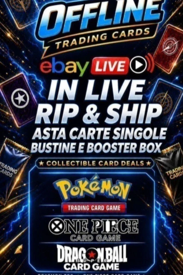 In Live rip&ship ASTA Carte singole, Bustine e Booster box