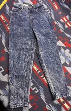 My Pantalon Vtg  Acid Washed Stone Wash Hip Hop 90's Denim Mom Jeans 9/10