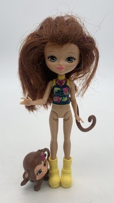 Enchantimals Merit Monkey Doll with Compass Pet Mattel