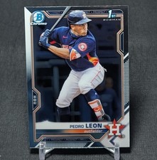 Pedro Leon 1st Prospect Rookie RC 2021 Bowman Chrome Card BCP-189 Houston Astros