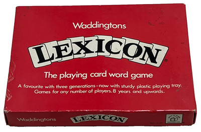 Lexikon: 1977 Vintage Waddingtons Spiel mit Kunststofffach - sehr guter Zustand (KOSTENLOSER UK-VERSAND UND VERPACKUNG)