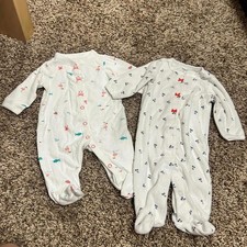Carter's Girls Footed Sleepers 3 Months