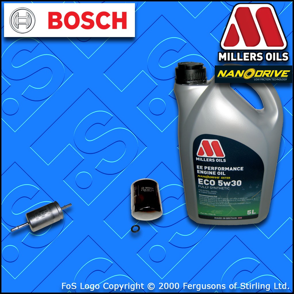 SERVICE KIT for VOLVO V50 1.8 16V OIL FUEL FILTERS +5w30 EE NANO OIL (2004-2012)