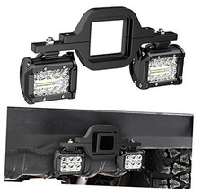 2 Pcs 4 Inch 60W Led Pods with 2 Inch Tow Hitch Led Pods  2" tow hitch