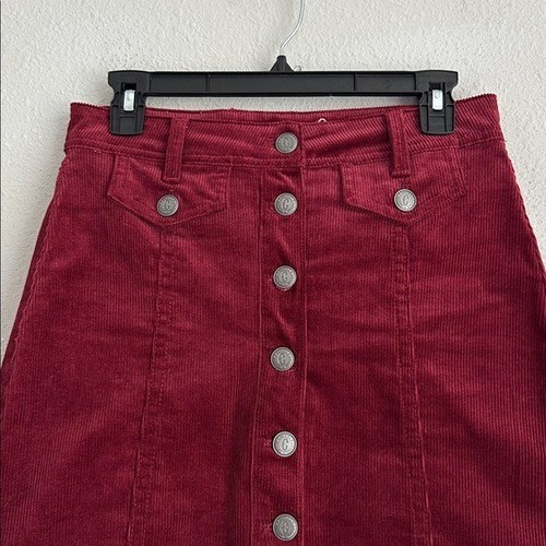 ROCKIN' C DAMEN CORDUROY weinrot ROCK small - Bild 5 von 7