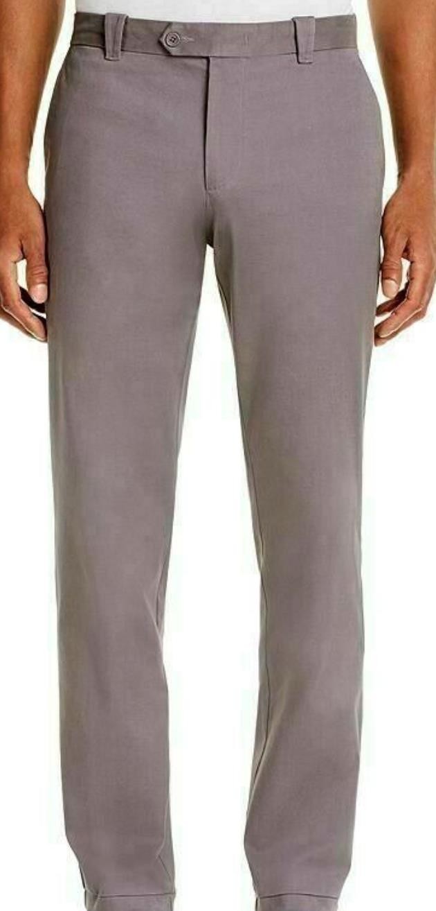 Chino de corte clásico gris talla 30 The Men's Store NUEVO $98