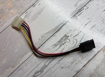 Molex 4-Pin to SATA Power Adapter 15cm (6in)   PSU Cable for HDD SSD DVD