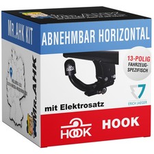 Hook Anhängerkupplung abnehmbar für Skoda Rapid Spaceback 15-19 + 13polig spez