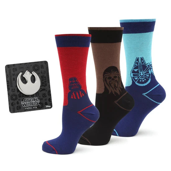Star Wars Mod Alliance Men's 3 Pack Crew Socks Gift Set