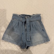 Veronica Beard 26 Nori Extra High Rise Paperbag Waist Short MSRP 268