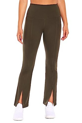 Zobha Women s Ultra High Rise Flare Pants   Rosin Green, Size Medium