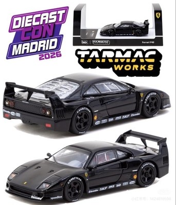 Tarmac Works Ferrari F40 Black Shenzhen Cool Car Show Limited