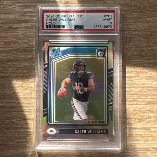 2024 Optic Rookie  #201 Caleb Williams Holo PSA 9