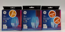 Ge Cync Smart Led Light Bulbs-Color Changing Light Bulbs New-3 Pack