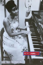 Aretha Franklin Playing Piano Poster 24 x 36
