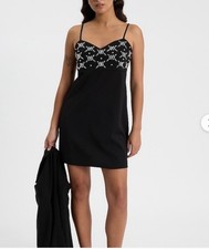 Express  Embellished Sweetheart Mini Shift Dress Size:Small