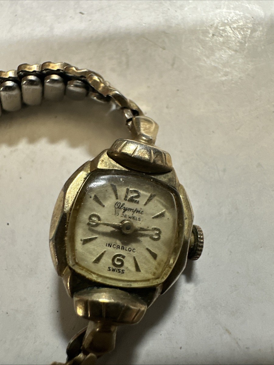 Rotary 17 Jewels Incabloc Swiss Made Vintage Mechanical Wind Up