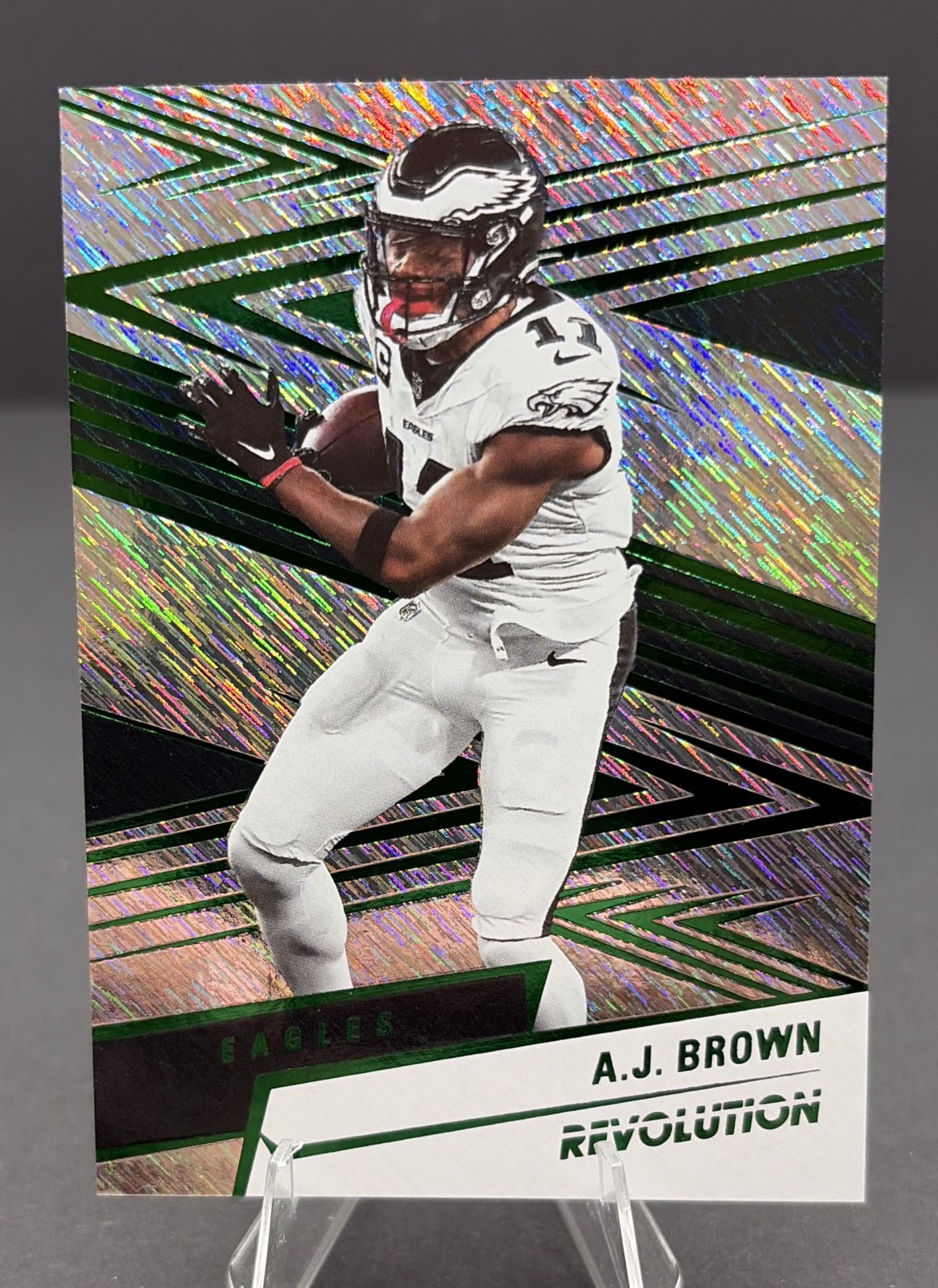2025 Panini Revolution - A.J. Brown #181 Green Storm /699