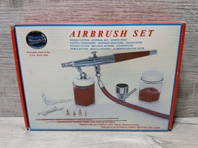 Vintage Paasche Airbrush Set Double Action/Internal Mix/Siphon Feed VL-SET  NOS