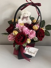 MADE TO ORDER  BIRTHDAY/ EID/graduation GIFT  chocolates artificial flowers